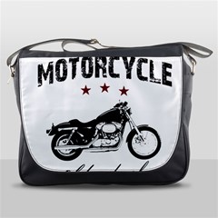 Motorcycle Old School Messenger Bags by Valentinaart