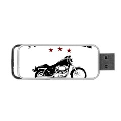 Motorcycle Old School Portable Usb Flash (one Side) by Valentinaart