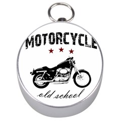 Motorcycle Old School Silver Compasses by Valentinaart