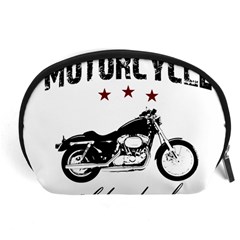 Motorcycle Old School Accessory Pouches (large)  by Valentinaart