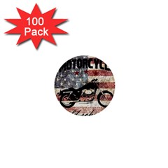 Motorcycle old school 1  Mini Buttons (100 pack) 