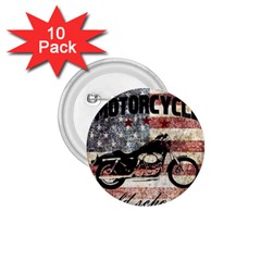 Motorcycle old school 1.75  Buttons (10 pack)