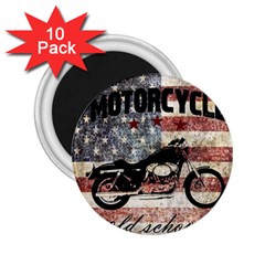 Motorcycle old school 2.25  Magnets (10 pack) 