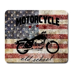 Motorcycle old school Large Mousepads