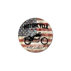 Motorcycle old school Golf Ball Marker (4 pack)