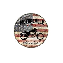 Motorcycle old school Hat Clip Ball Marker (10 pack)