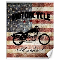 Motorcycle old school Canvas 11  x 14  