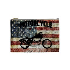 Motorcycle old school Cosmetic Bag (Medium) 