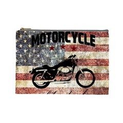 Motorcycle old school Cosmetic Bag (Large) 