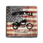 Motorcycle old school Memory Card Reader (Square) Front