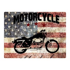 Motorcycle old school Double Sided Flano Blanket (Mini) 