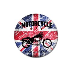 Motorcycle Old School Magnet 3  (round) by Valentinaart