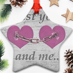 Shabby Chich Love Concept Poster Ornament (star) by dflcprints