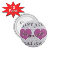 Shabby Chich Love Concept Poster 1.75  Buttons (10 pack)