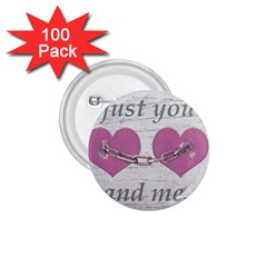 Shabby Chich Love Concept Poster 1 75  Buttons (100 Pack)  by dflcprints