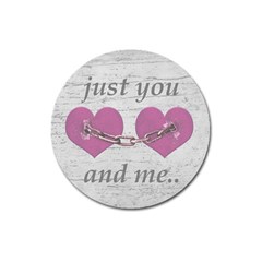 Shabby Chich Love Concept Poster Magnet 3  (round) by dflcprints