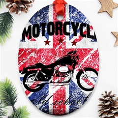 Motorcycle Old School Oval Ornament (two Sides) by Valentinaart