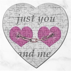 Shabby Chich Love Concept Poster Jigsaw Puzzle (Heart)