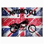 Motorcycle old school Large Glasses Cloth (2-Side) Back