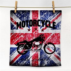 Motorcycle Old School Face Towel by Valentinaart