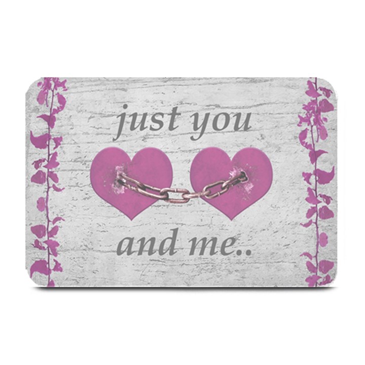 Shabby Chich Love Concept Poster Plate Mats