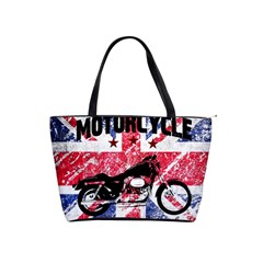 Motorcycle Old School Shoulder Handbags by Valentinaart