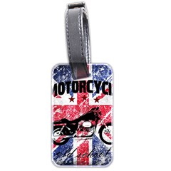 Motorcycle Old School Luggage Tags (two Sides) by Valentinaart