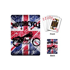 Motorcycle Old School Playing Cards (mini)  by Valentinaart