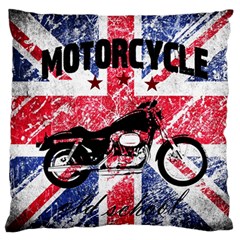 Motorcycle Old School Large Cushion Case (two Sides) by Valentinaart