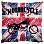 Motorcycle old school Large Cushion Case (Two Sides) Front