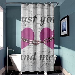 Shabby Chich Love Concept Poster Shower Curtain 36  X 72  (stall)  by dflcprints