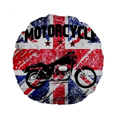 Motorcycle Old School Standard 15  Premium Round Cushions by Valentinaart