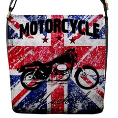 Motorcycle Old School Flap Messenger Bag (s) by Valentinaart