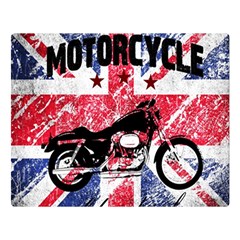 Motorcycle Old School Double Sided Flano Blanket (large)  by Valentinaart