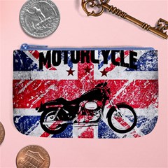 Motorcycle Old School Large Coin Purse by Valentinaart