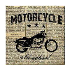 Motorcycle Old School Tile Coasters by Valentinaart