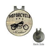 Motorcycle old school Hat Clips with Golf Markers Front