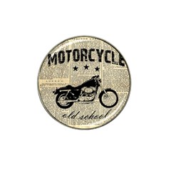 Motorcycle Old School Hat Clip Ball Marker