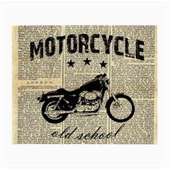 Motorcycle Old School Small Glasses Cloth by Valentinaart