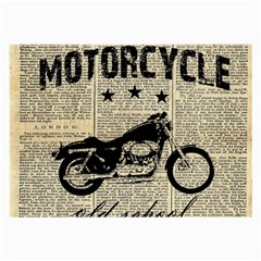 Motorcycle Old School Large Glasses Cloth (2-side) by Valentinaart