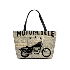 Motorcycle Old School Shoulder Handbags by Valentinaart