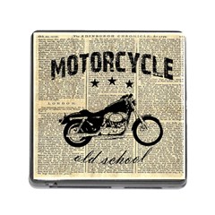 Motorcycle Old School Memory Card Reader (square) by Valentinaart