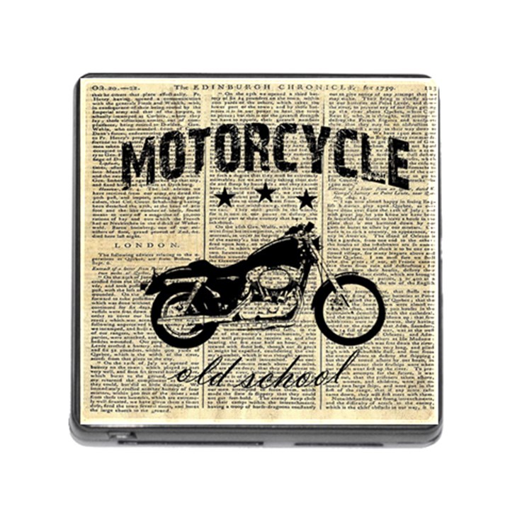 Motorcycle old school Memory Card Reader (Square)