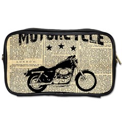 Motorcycle Old School Toiletries Bags by Valentinaart