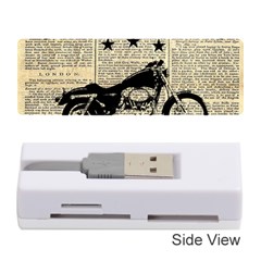 Motorcycle Old School Memory Card Reader (stick)  by Valentinaart