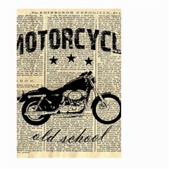 Motorcycle Old School Large Garden Flag (two Sides) by Valentinaart