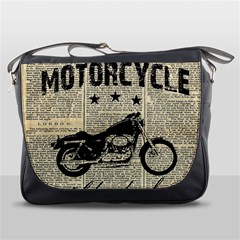 Motorcycle Old School Messenger Bags by Valentinaart