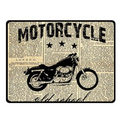 Motorcycle Old School Double Sided Fleece Blanket (small)  by Valentinaart