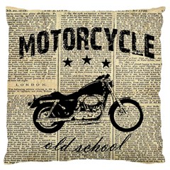 Motorcycle Old School Standard Flano Cushion Case (one Side) by Valentinaart