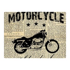 Motorcycle Old School Double Sided Flano Blanket (mini)  by Valentinaart